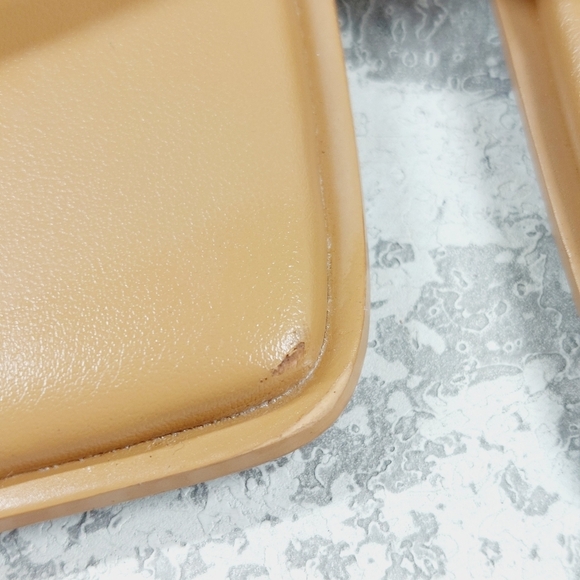 NEW Caslon Paola Brown Leather Buckle Ankle Strap Wedge Heel Summer Sandals F510 - Picture 12 of 14